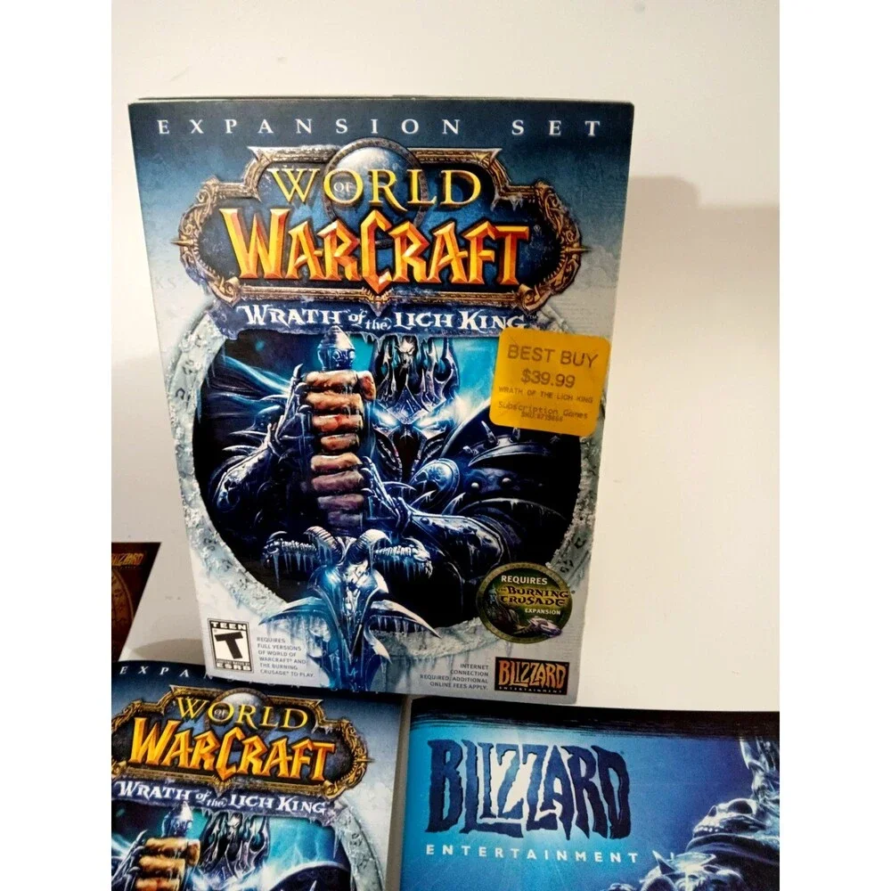 World of Warcraft: Wrath of the Lich King (PC, 2008) Includes Manuals